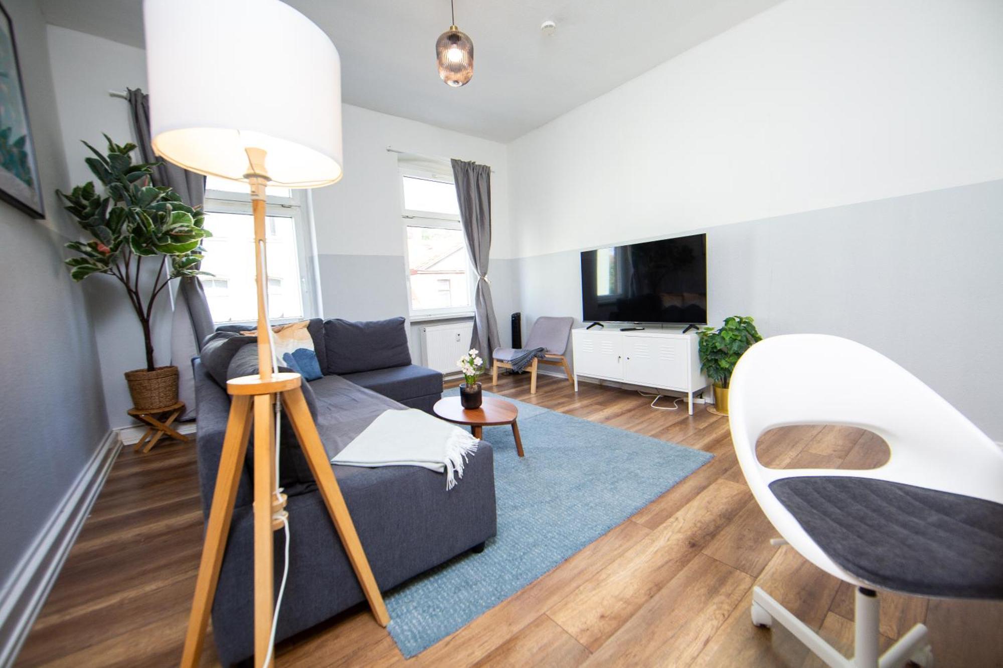 Grossraum-Apartments Mit 2Sz, Wz, Kueche, Smart-Tv, Parken, Etc エアフルト 部屋 写真