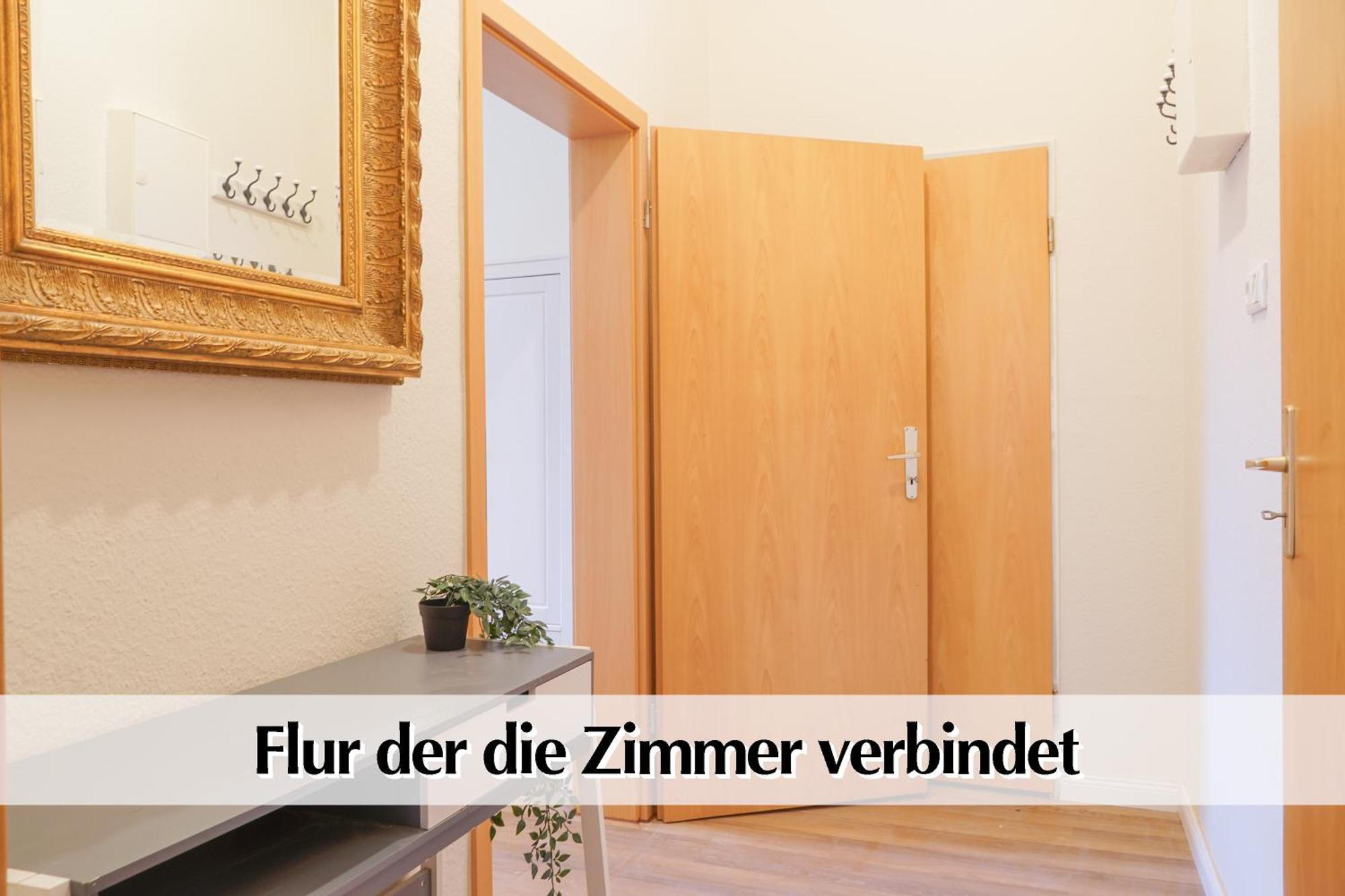 Grossraum-Apartments Mit 2Sz, Wz, Kueche, Smart-Tv, Parken, Etc エアフルト 部屋 写真