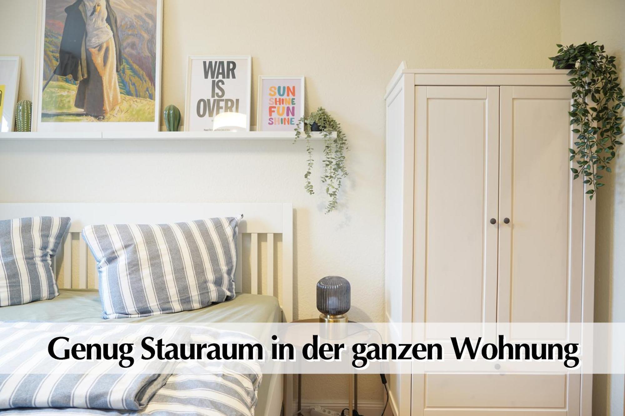 Grossraum-Apartments Mit 2Sz, Wz, Kueche, Smart-Tv, Parken, Etc エアフルト 部屋 写真